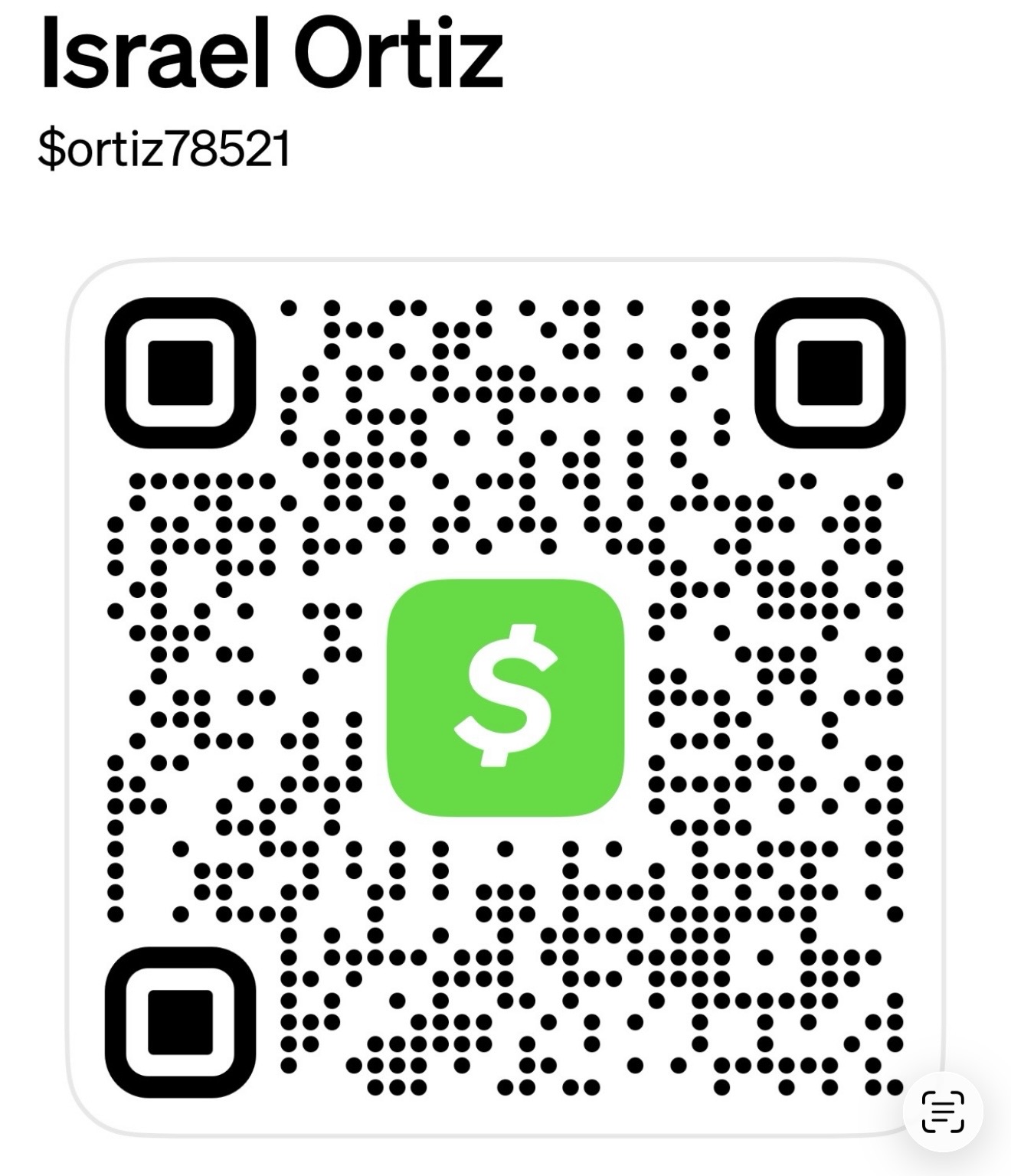 Cash App QR code